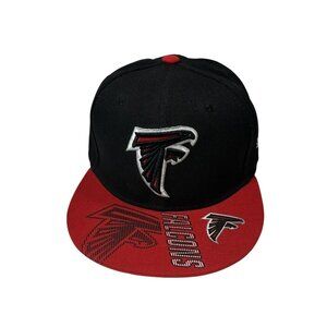 New Era Atlanta Falcons Snapback Hat Cap Flat Brim With Logo 9Fifty NFL Football